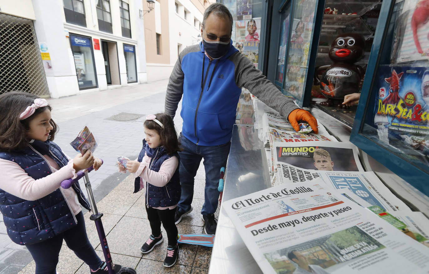 Los niños vuelven a las calles de Palencia. 