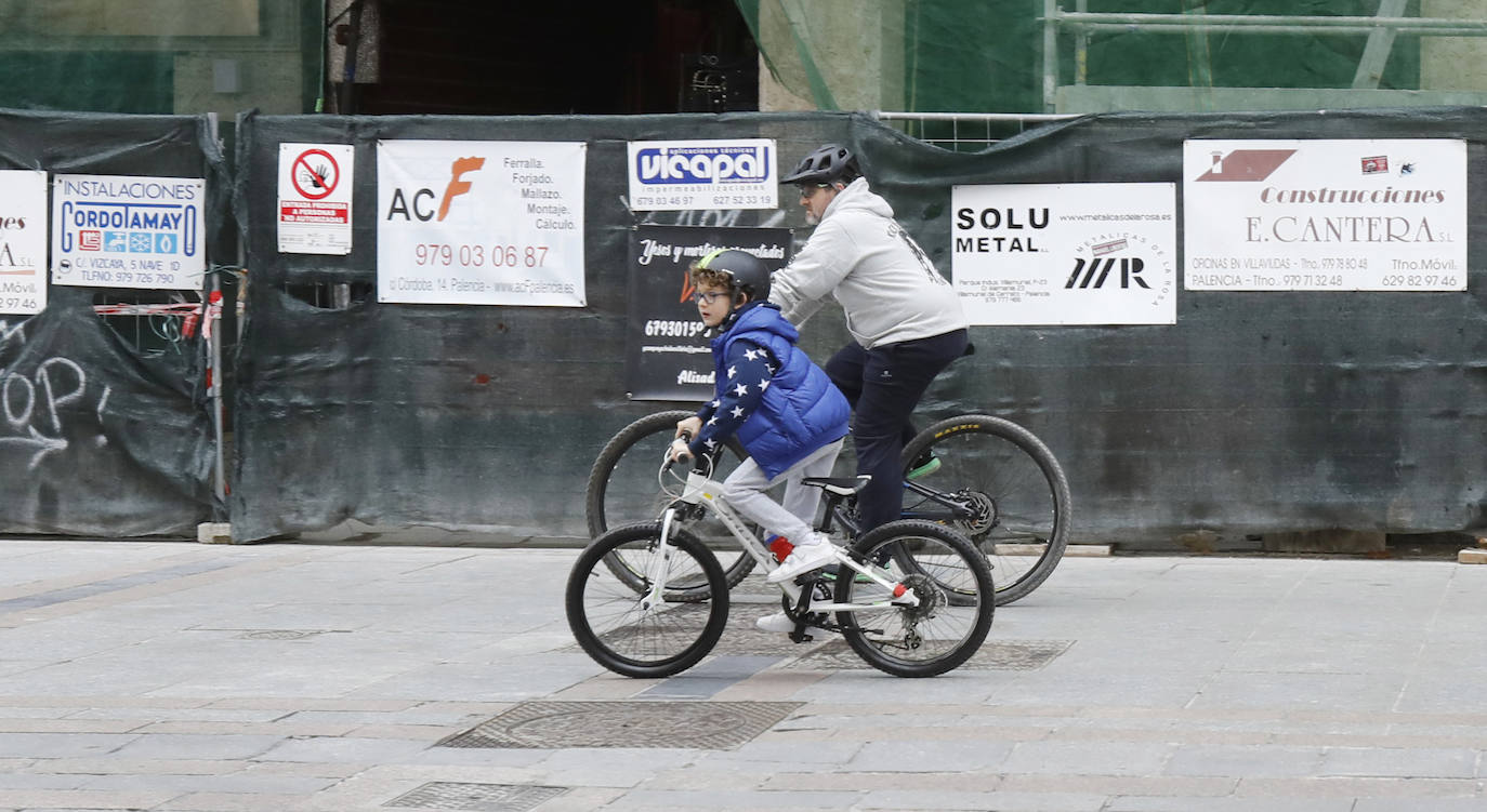 Los niños vuelven a las calles de Palencia. 