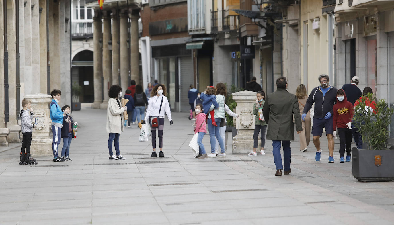 Los niños vuelven a las calles de Palencia. 