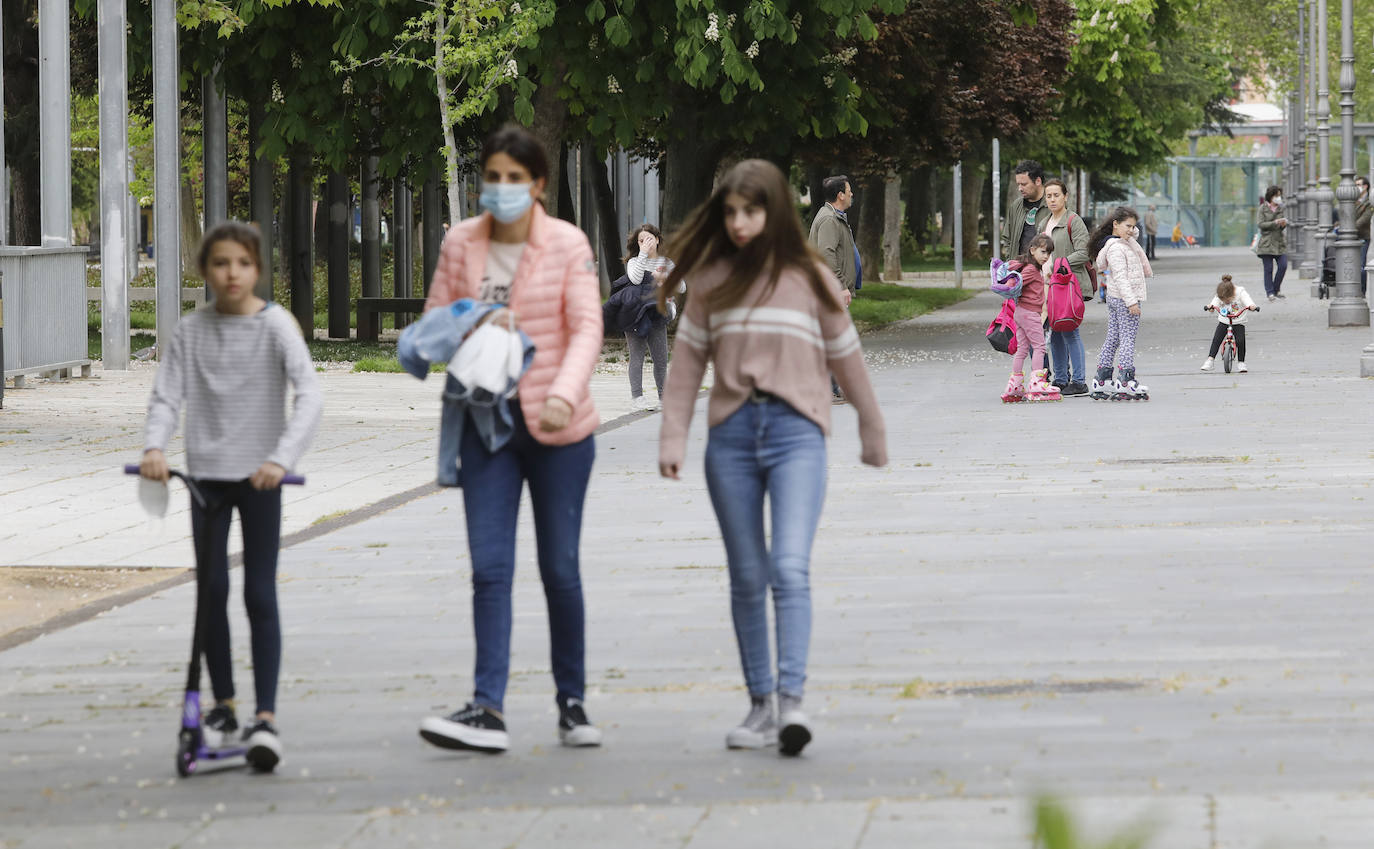 Los niños vuelven a las calles de Palencia. 