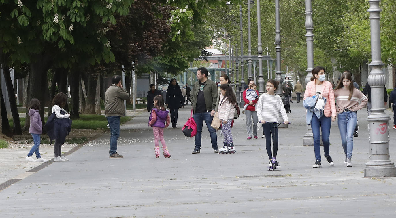 Los niños vuelven a las calles de Palencia. 