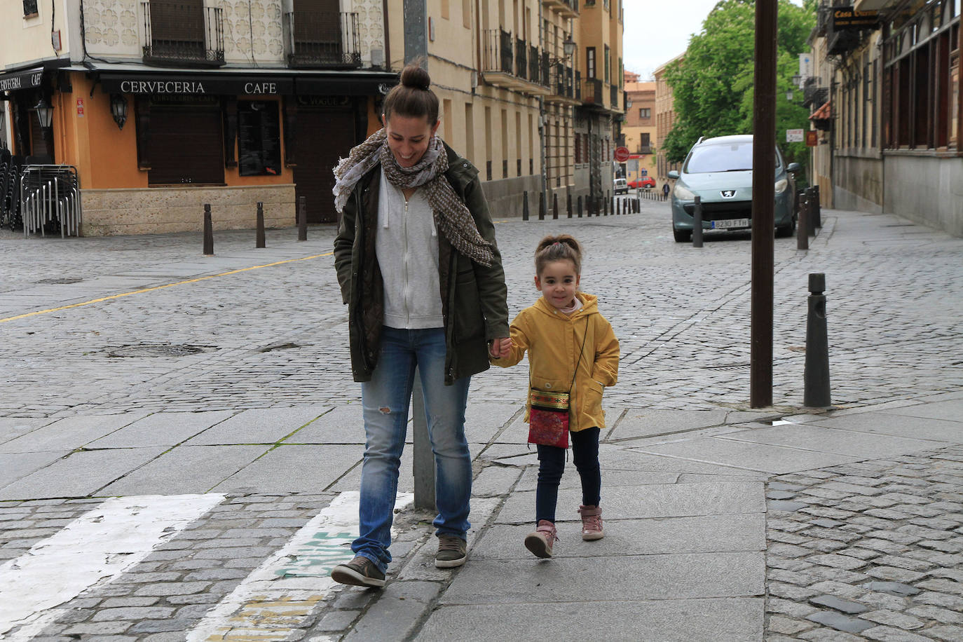 Las calles de Segovia vuelven a ser de los niños. 