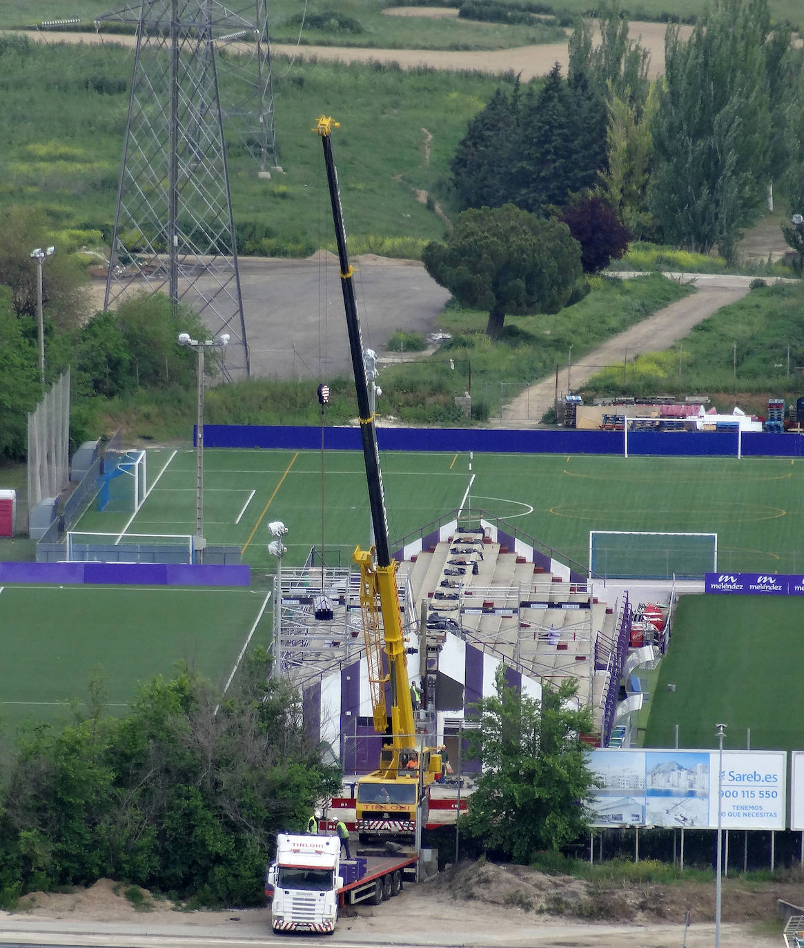 Obras en los campos Anexos a Zorrilla. 