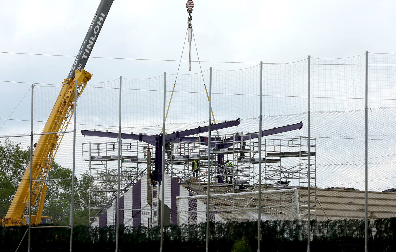 Obras en los campos Anexos a Zorrilla. 