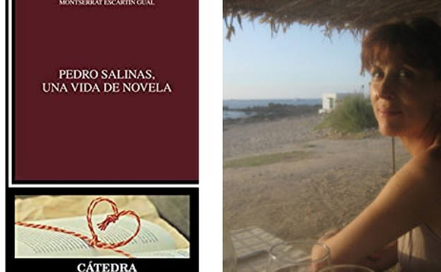 Portada del libro y la autora del mismo, Montserrat Escartín Gual.