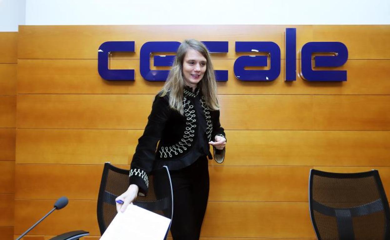 Ángela de Miguel, presidenta de la CVE y portavoz de Cecale.