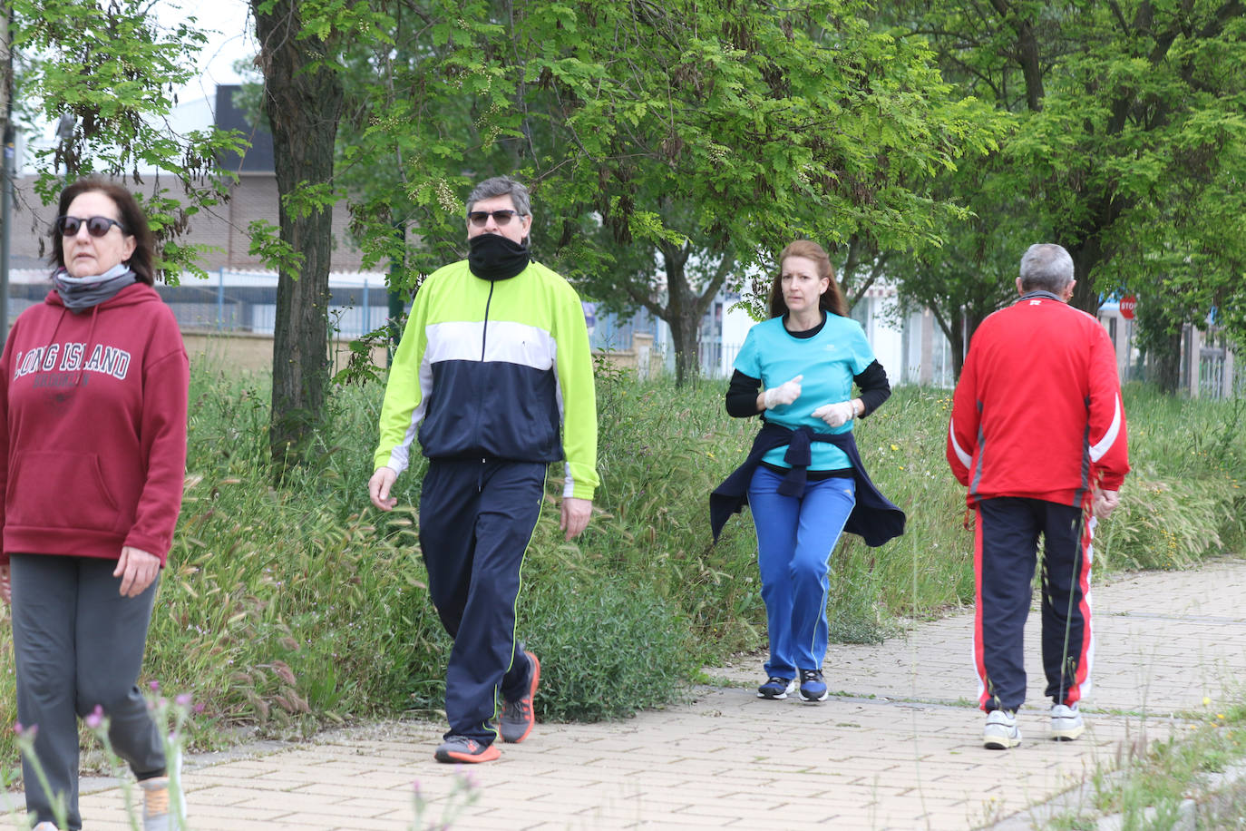 Primer día de deporte en Valladolid tras semanas de confinamiento