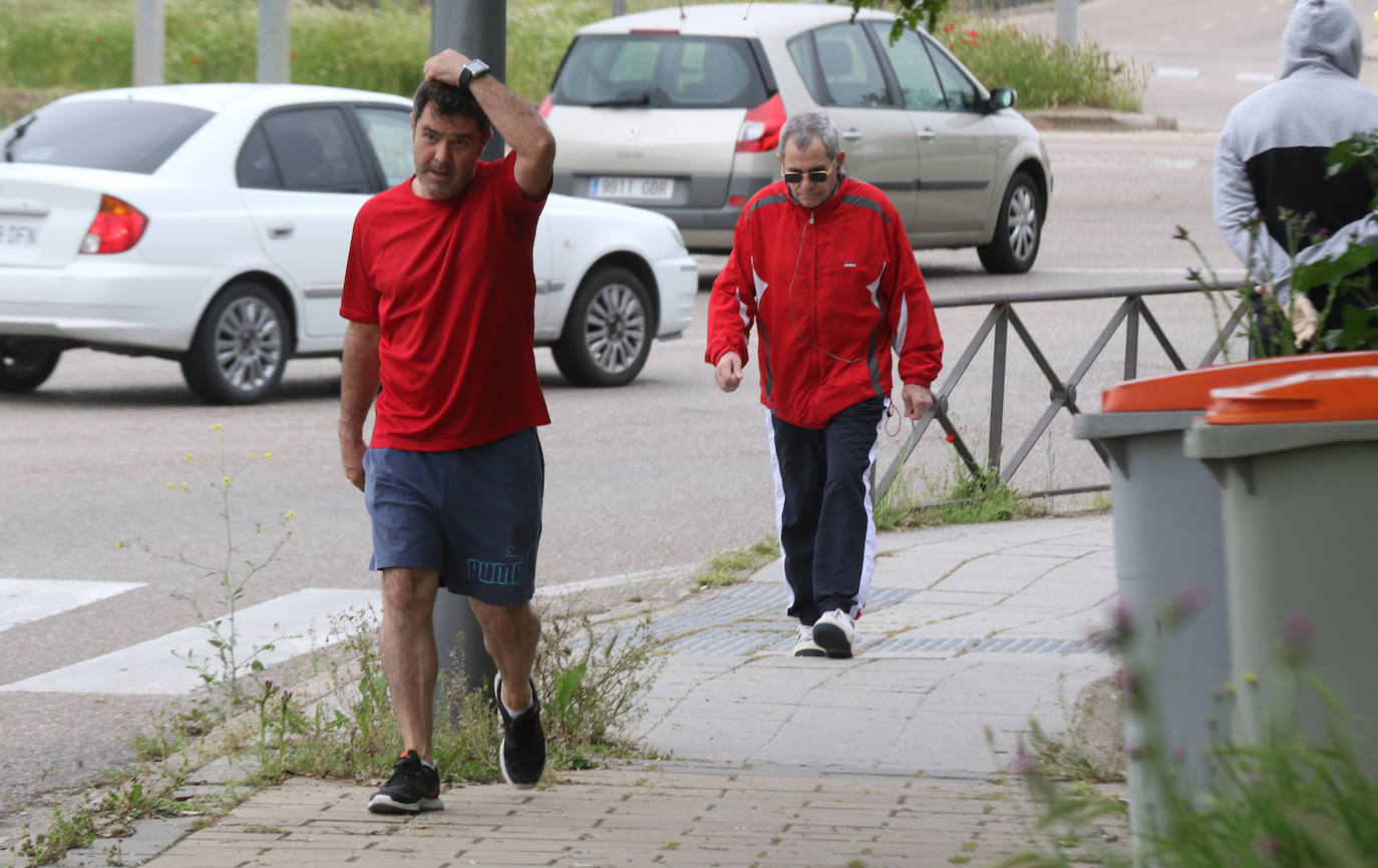 Primer día de deporte en Valladolid tras semanas de confinamiento