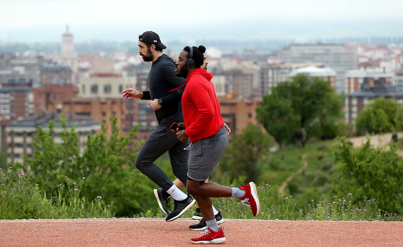 Primer día de deporte en Valladolid tras semanas de confinamiento