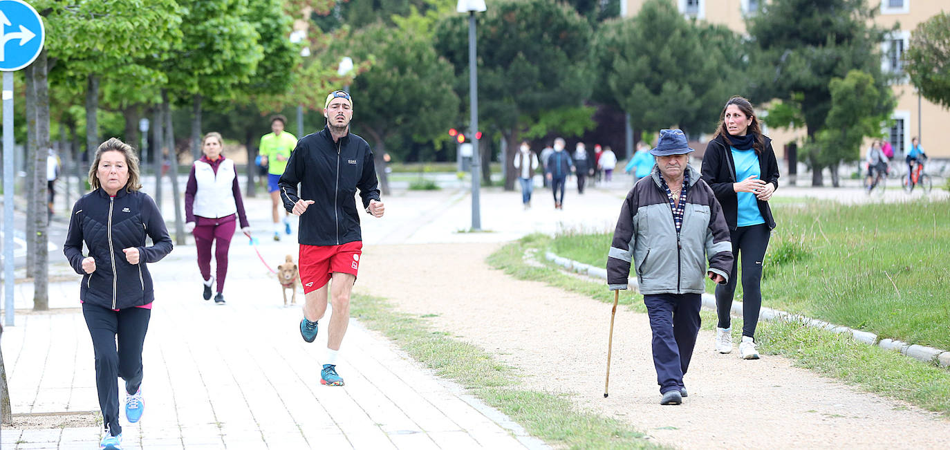 Primer día de deporte en Valladolid tras semanas de confinamiento