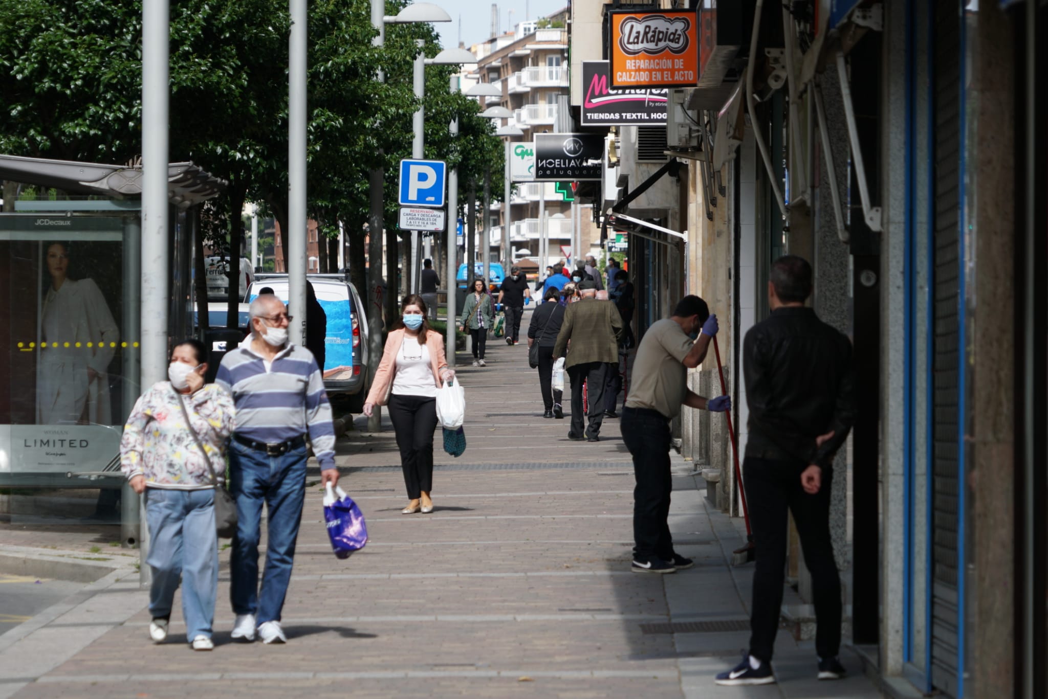 Fotos: Actividad en las calles comerciales de Salamanca en el inicio de la Fase 0