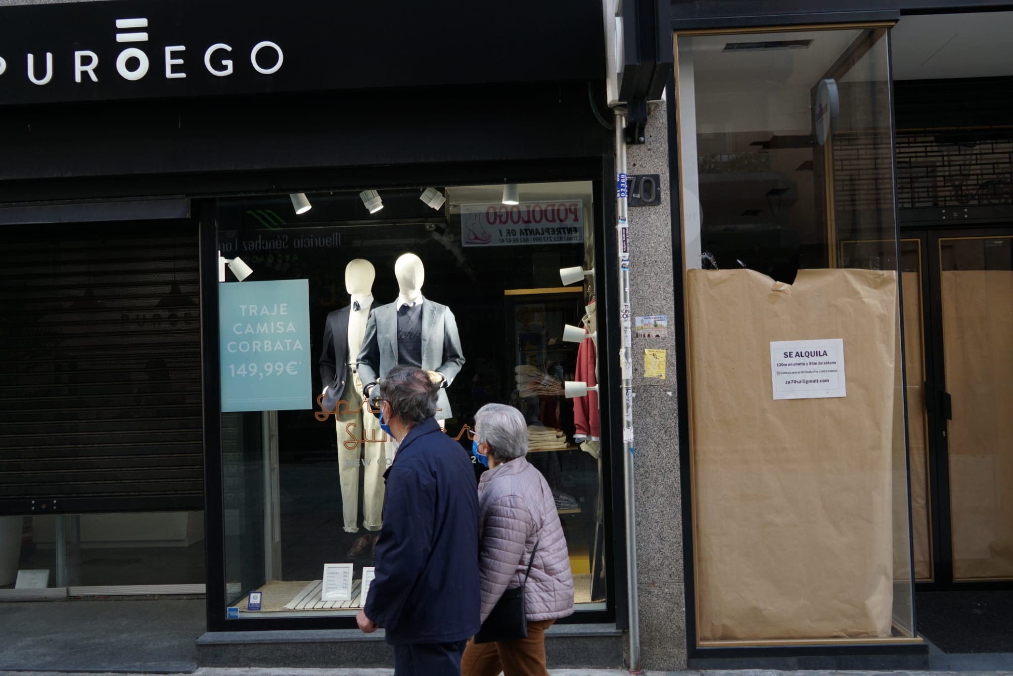 Fotos: Actividad en las calles comerciales de Salamanca en el inicio de la Fase 0