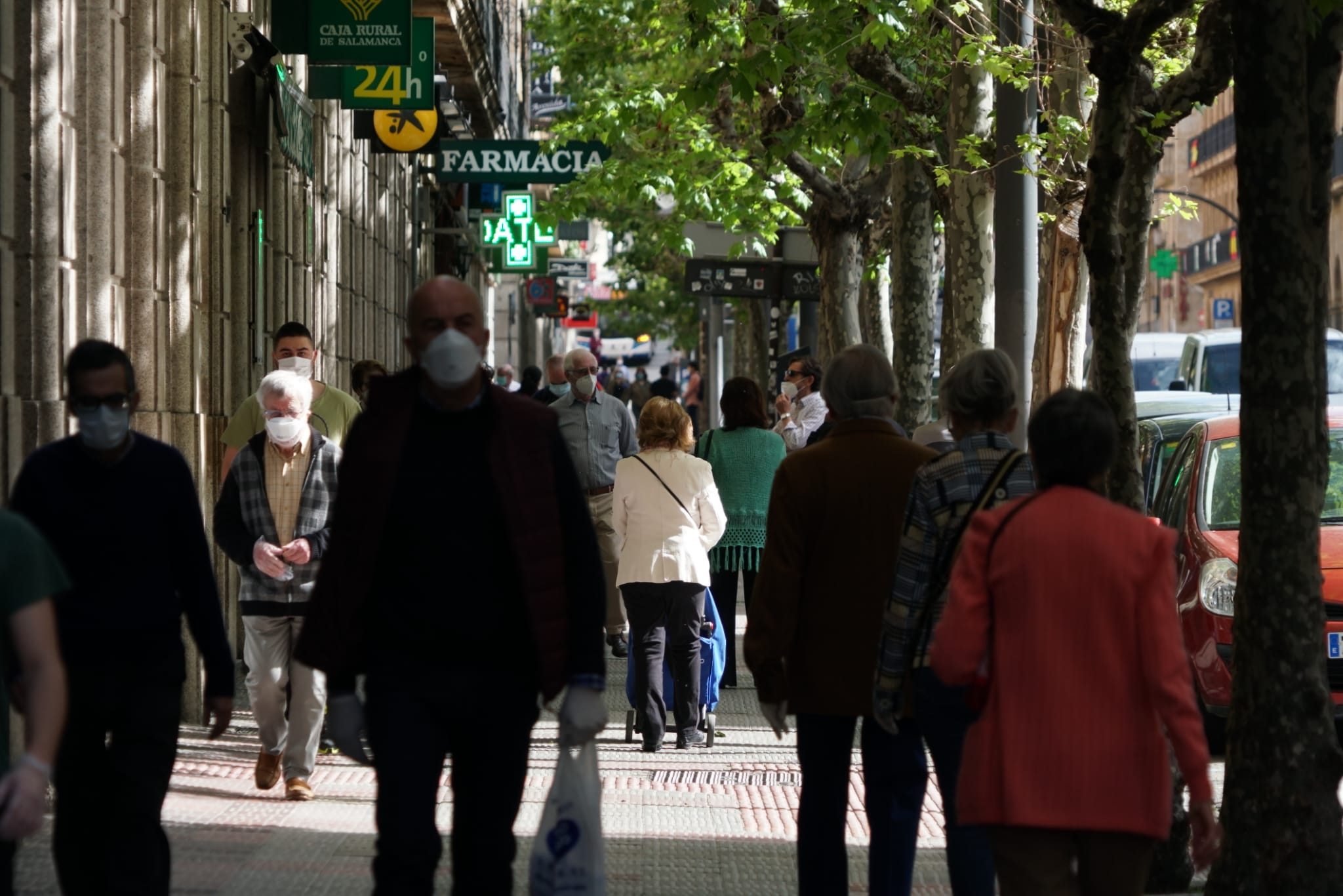 Fotos: Actividad en las calles comerciales de Salamanca en el inicio de la Fase 0