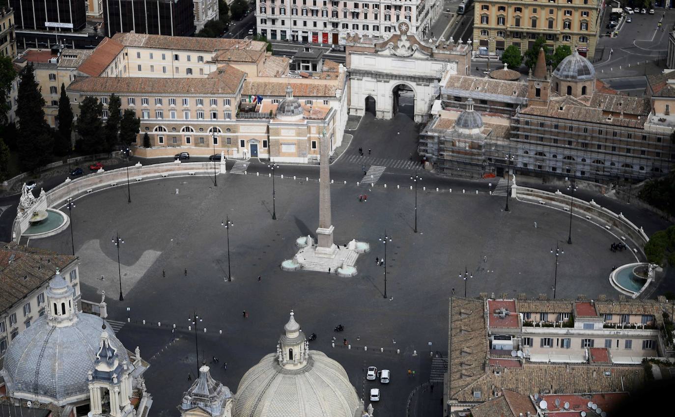 Las zonas más turísticas están ahora, sin gente | El coronavirus ha dejado a dos de las ciudades más históricas de Europa con un aspecto inusual