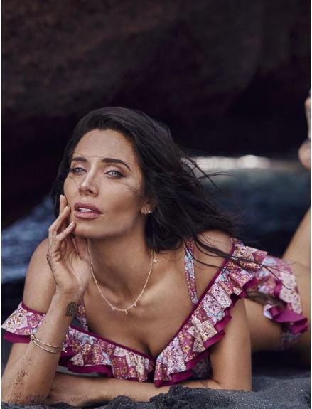 Fotos: Así posa Pilar Rubio con los modelos de su primera colección de baño