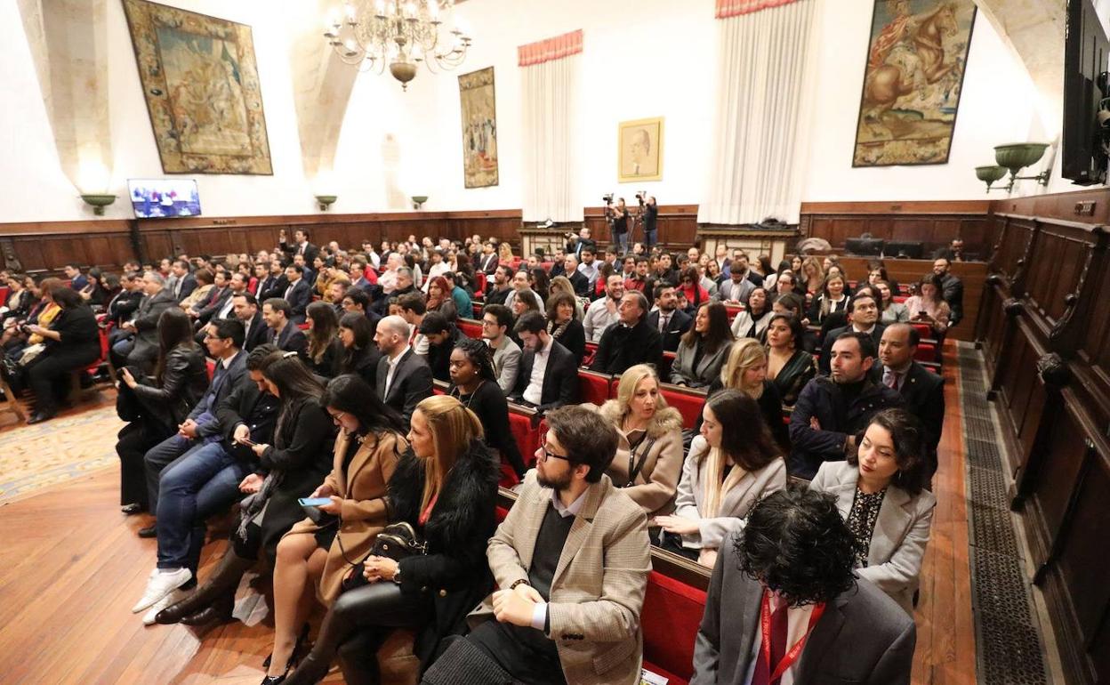 Clausura de la anterior edición de los cursos en el Paraninfo. 