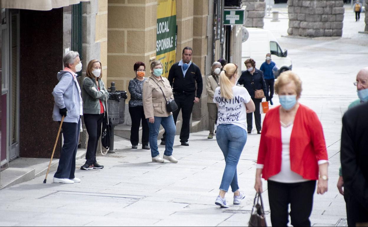 Ciudadanos de Segovia, en la fase 0 de desecalada.