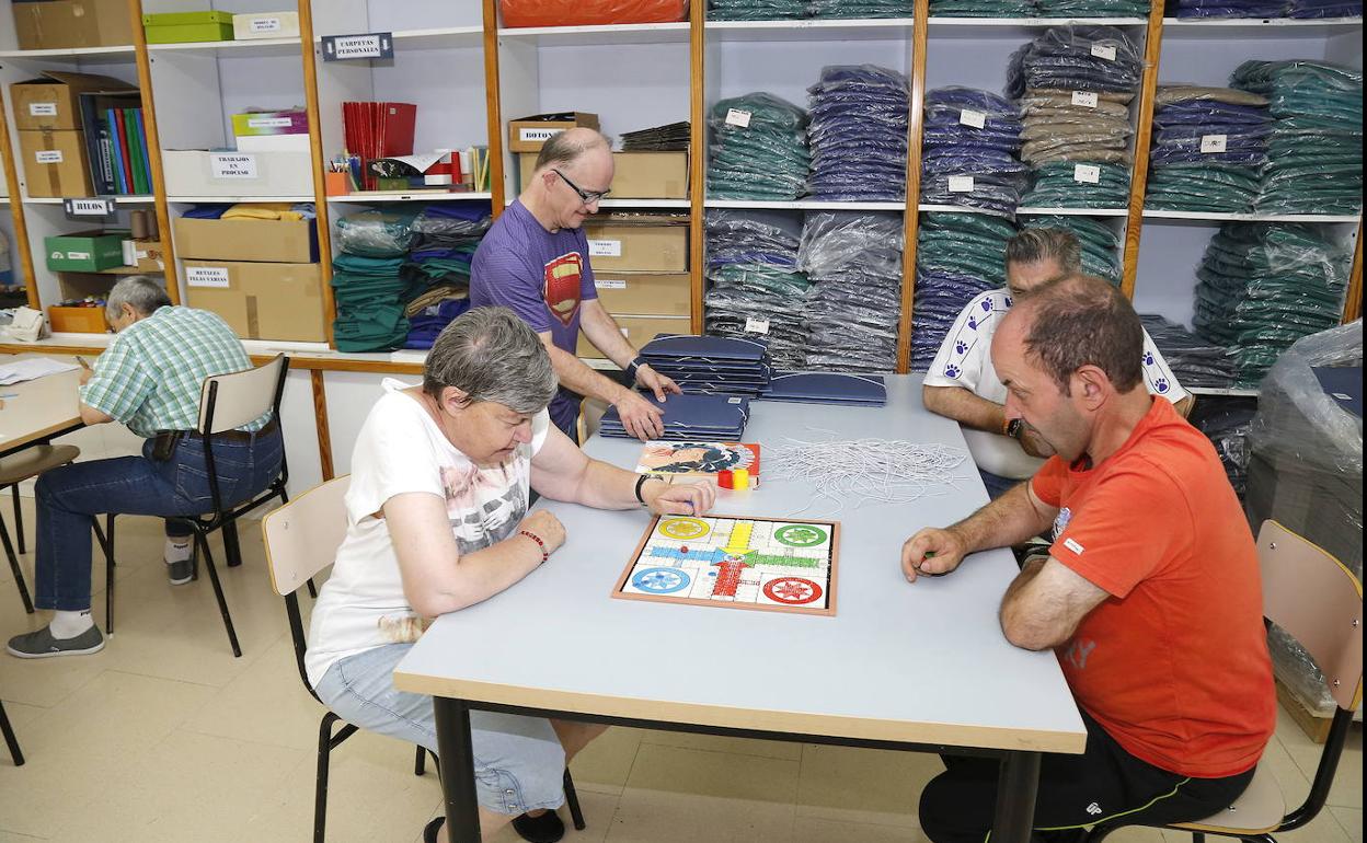 Usuarios de la Fundación Personas en Palencia.