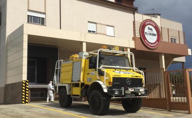 Junta, Diputación y Ejército se coordinan en la desinfección de municipios de la provincia de Salamanca