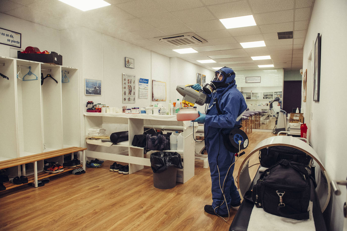 Fotos: Desinfección del estadio José Zorrilla