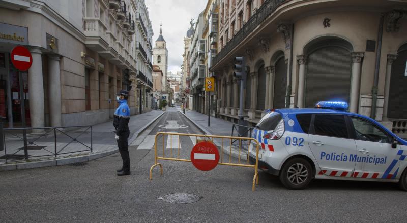 Fotos: Calles cerradas al tráfico en Valladolid