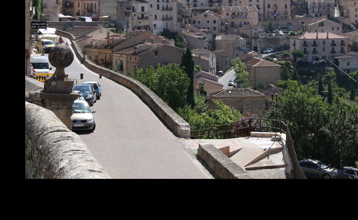 Vista de una parte de la villa de Sepúlveda. 