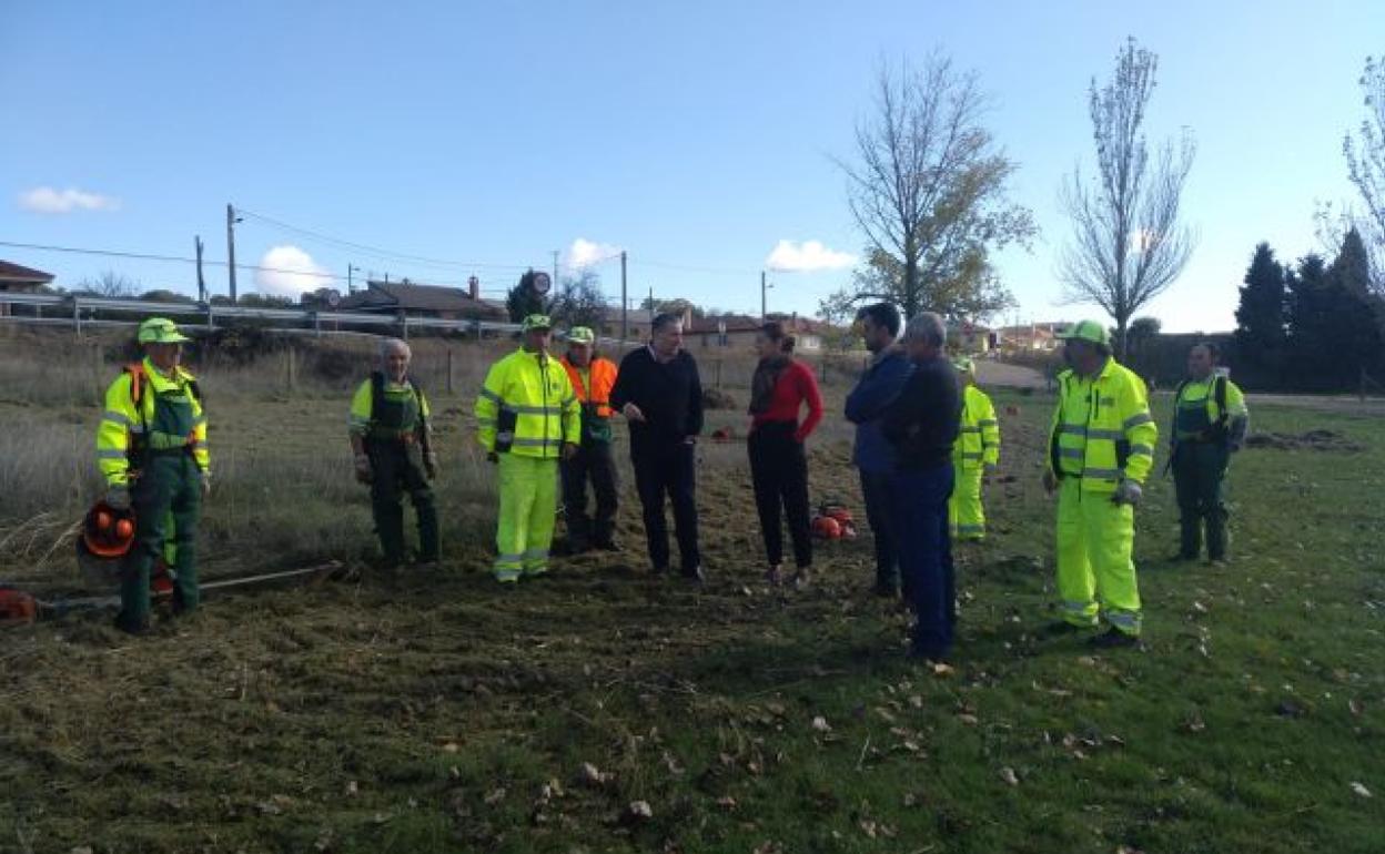 Trabajadores del plan de empleo forestal en la provincia de Zamora. 
