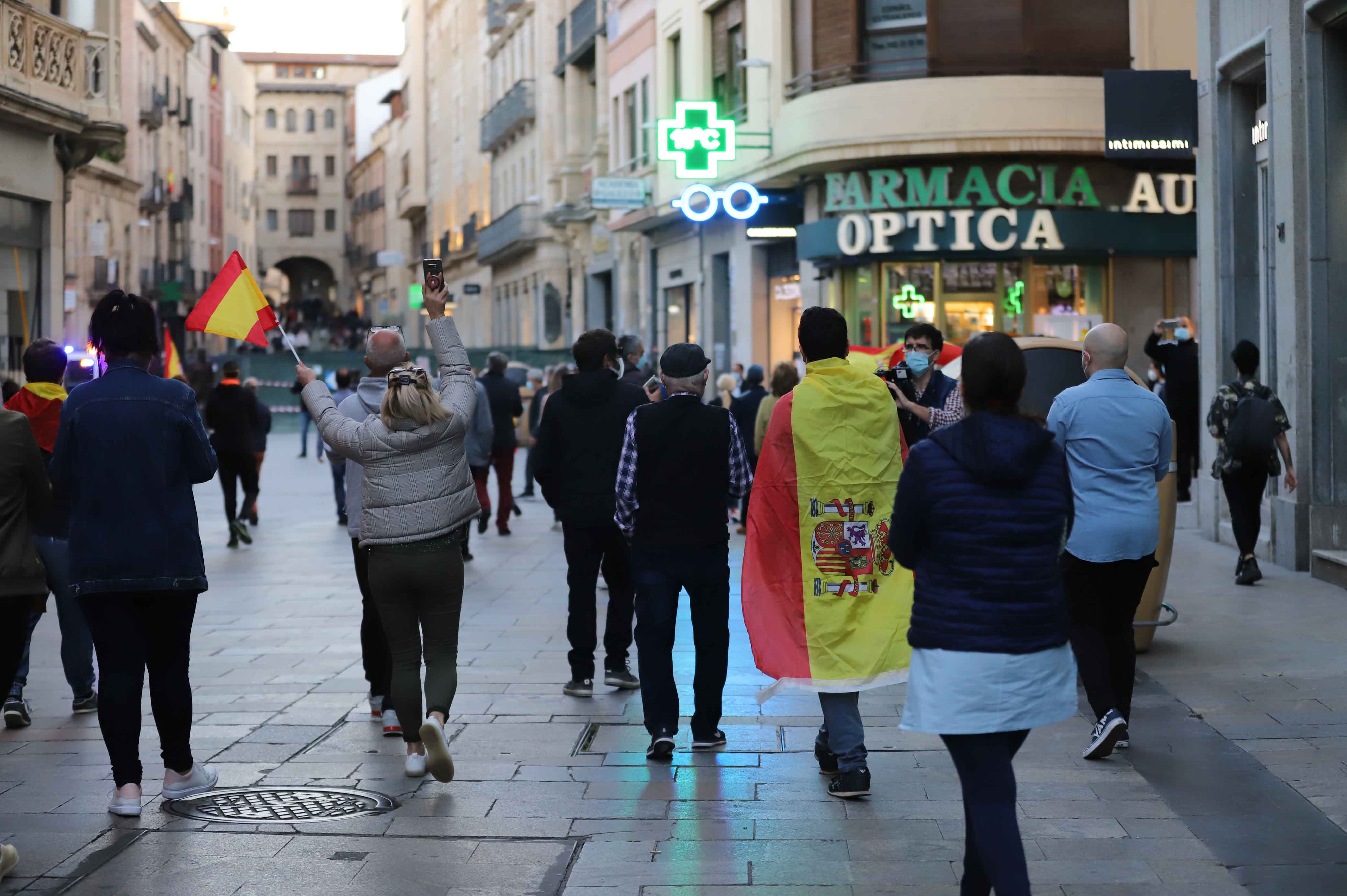 Fotos: Manifestación contra el Gobierno en Salamanca