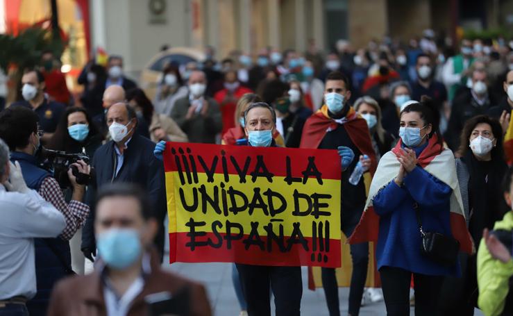 Manifestación contra el Gobierno en Salamanca