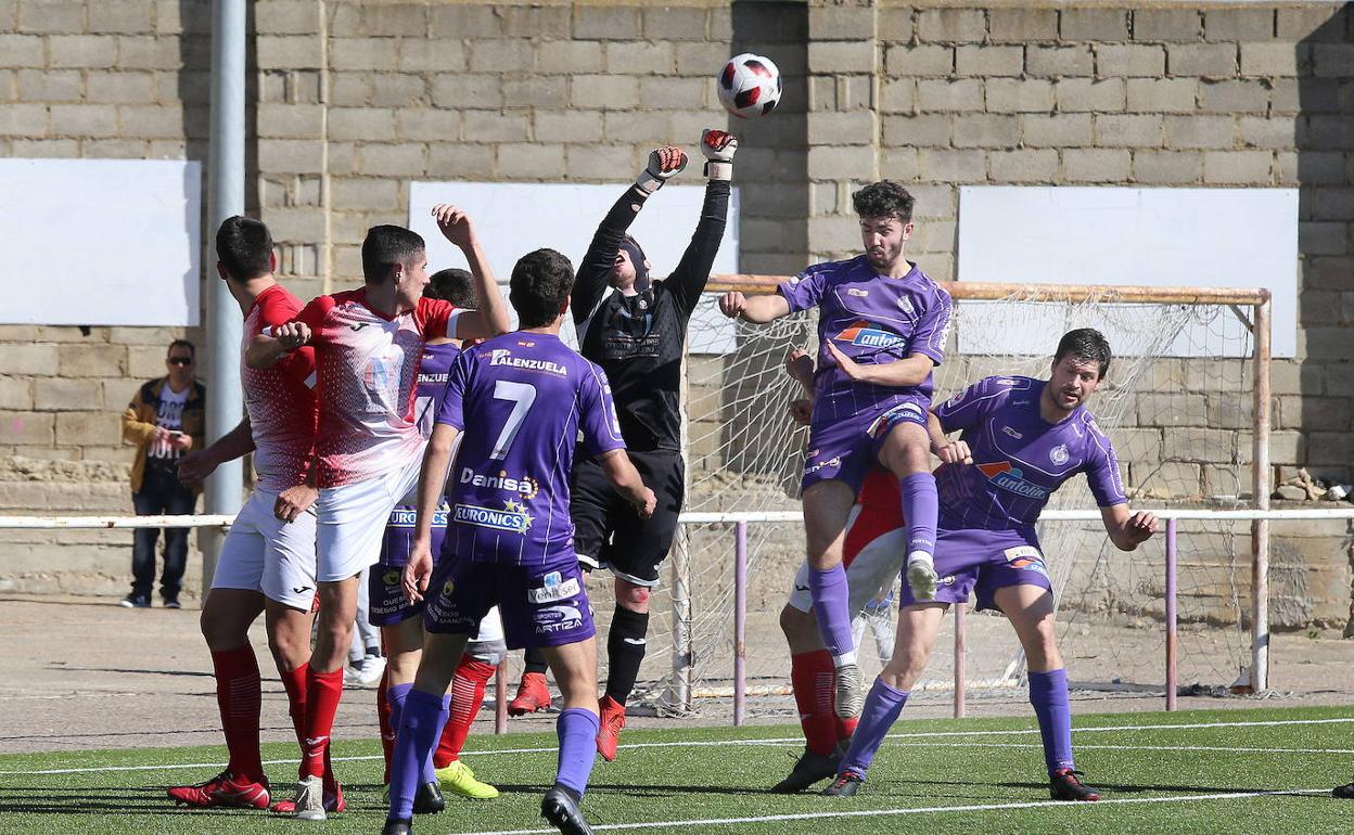 Partido entre el Palencia Cristo B y el Grijota, del pasado 23 de febrero.