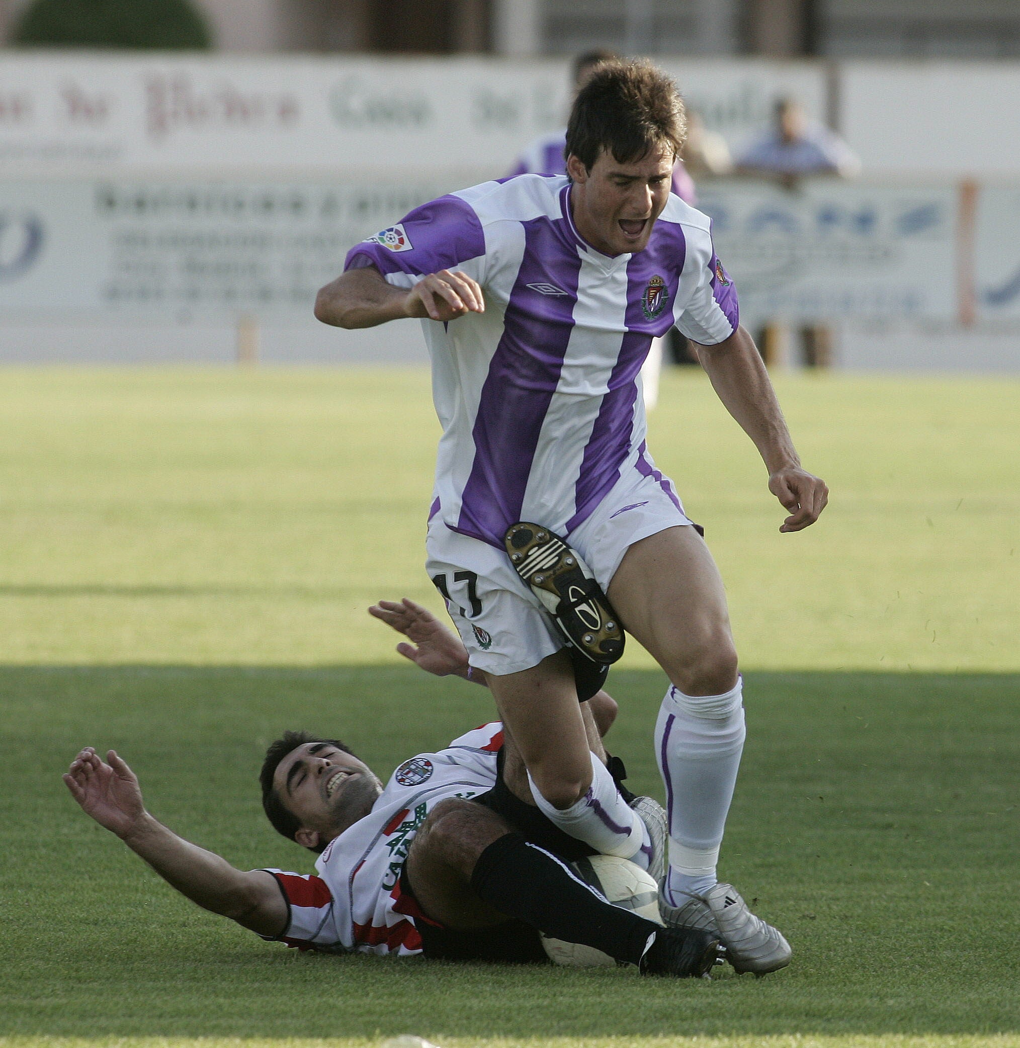 14/08/05 Durante el partido de pretemporada entre el Real Valladolid y el Zamora celebrado en Íscar.