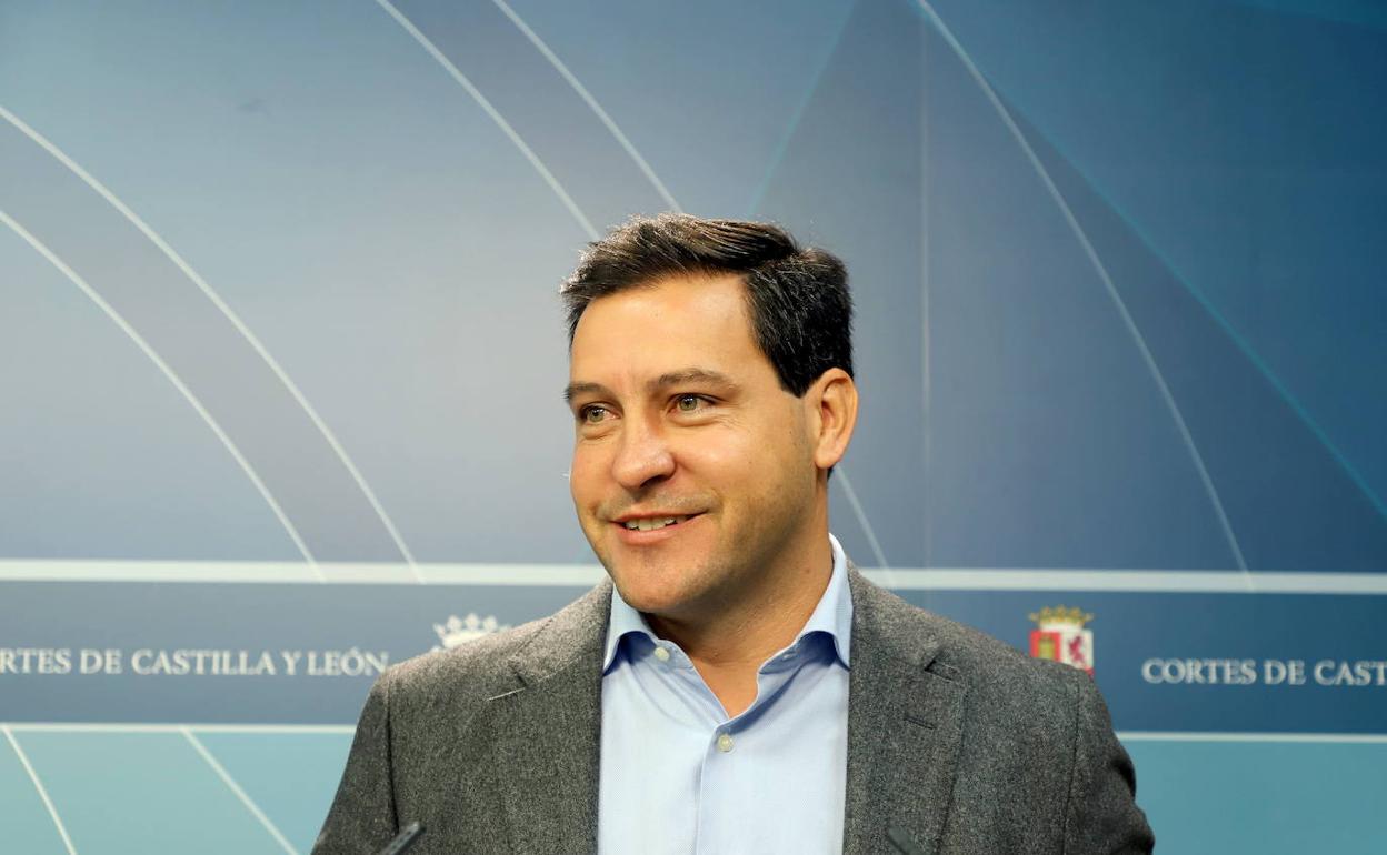 El portavoz del grupo popular en las Cortes de Castilla y León, Raúl de la Hoz