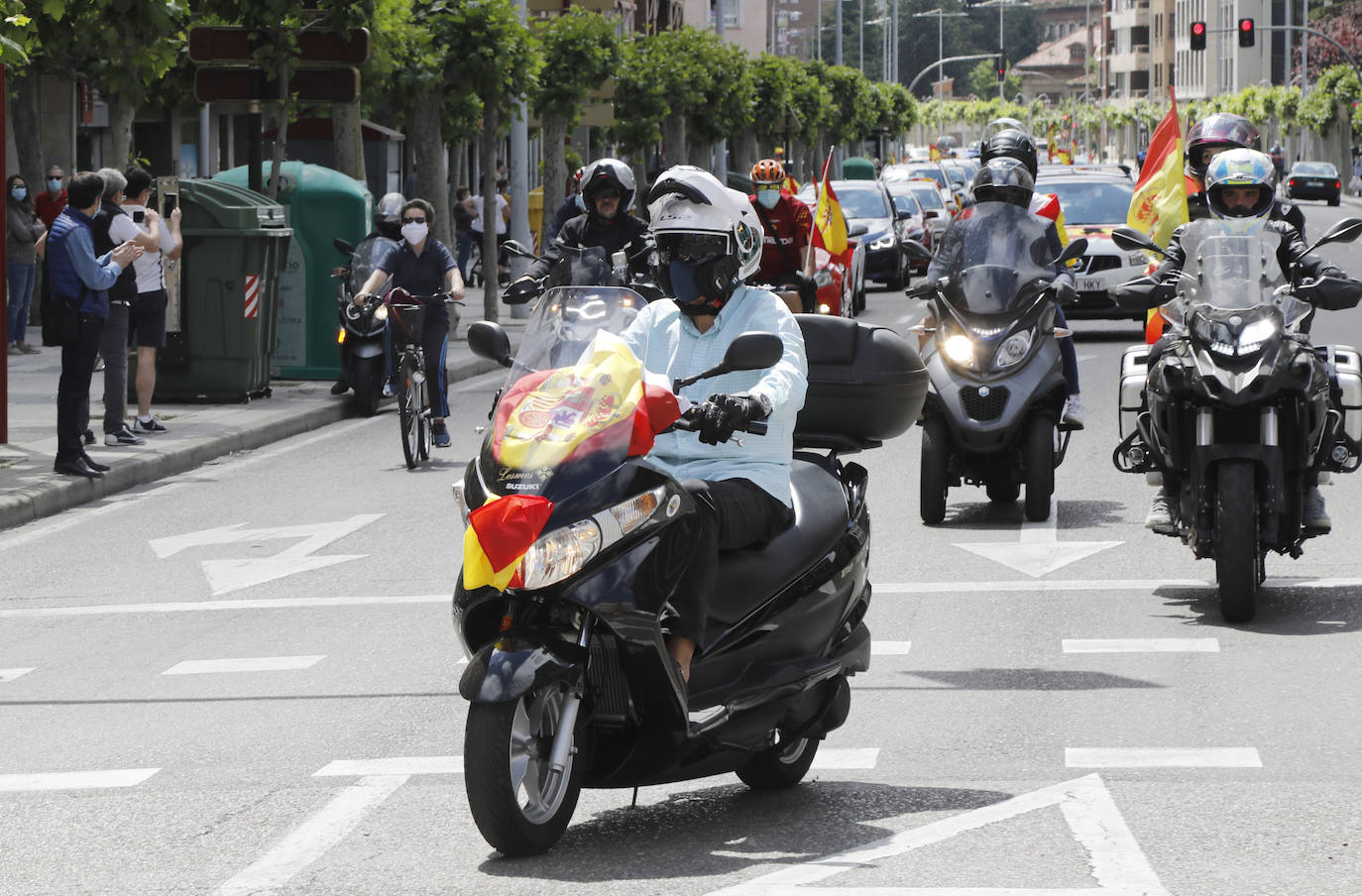 La caravana de Vox toma Palencia. 