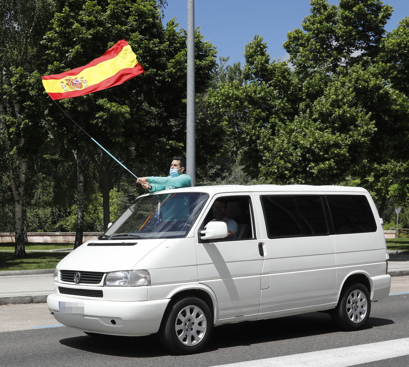 La caravana de Vox toma Palencia. 