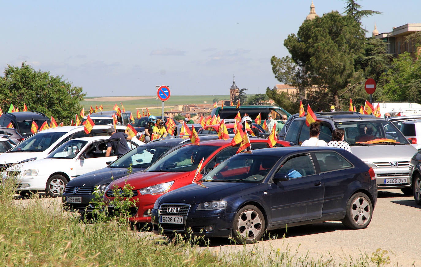 La caravana de Vox en Segovia. 