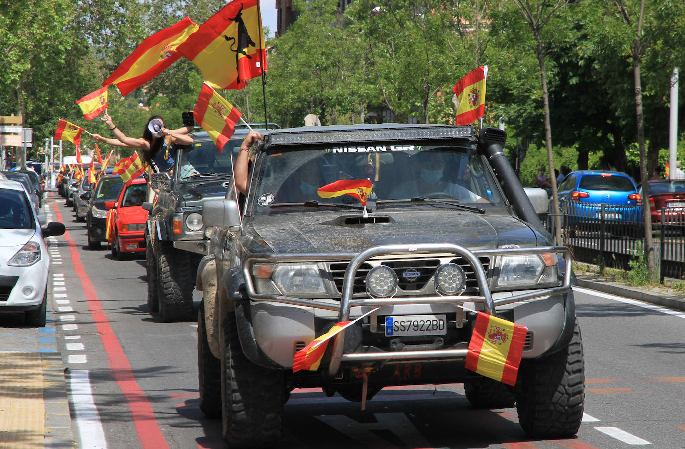 La caravana de Vox en Segovia. 