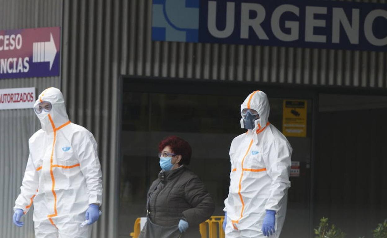 Varias enfermeras en un hospital de Valladolid. 