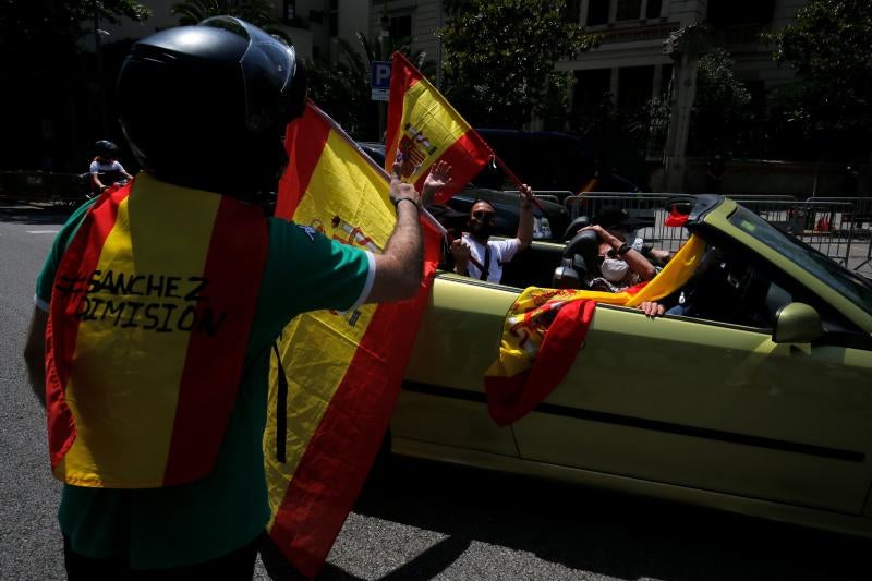 Imagen de la manifestación de Vox en Barcelona