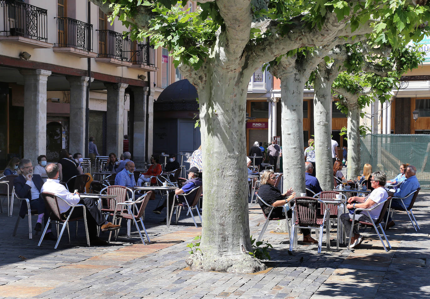 Palencia roza la imagen de normalidad en las calles. 