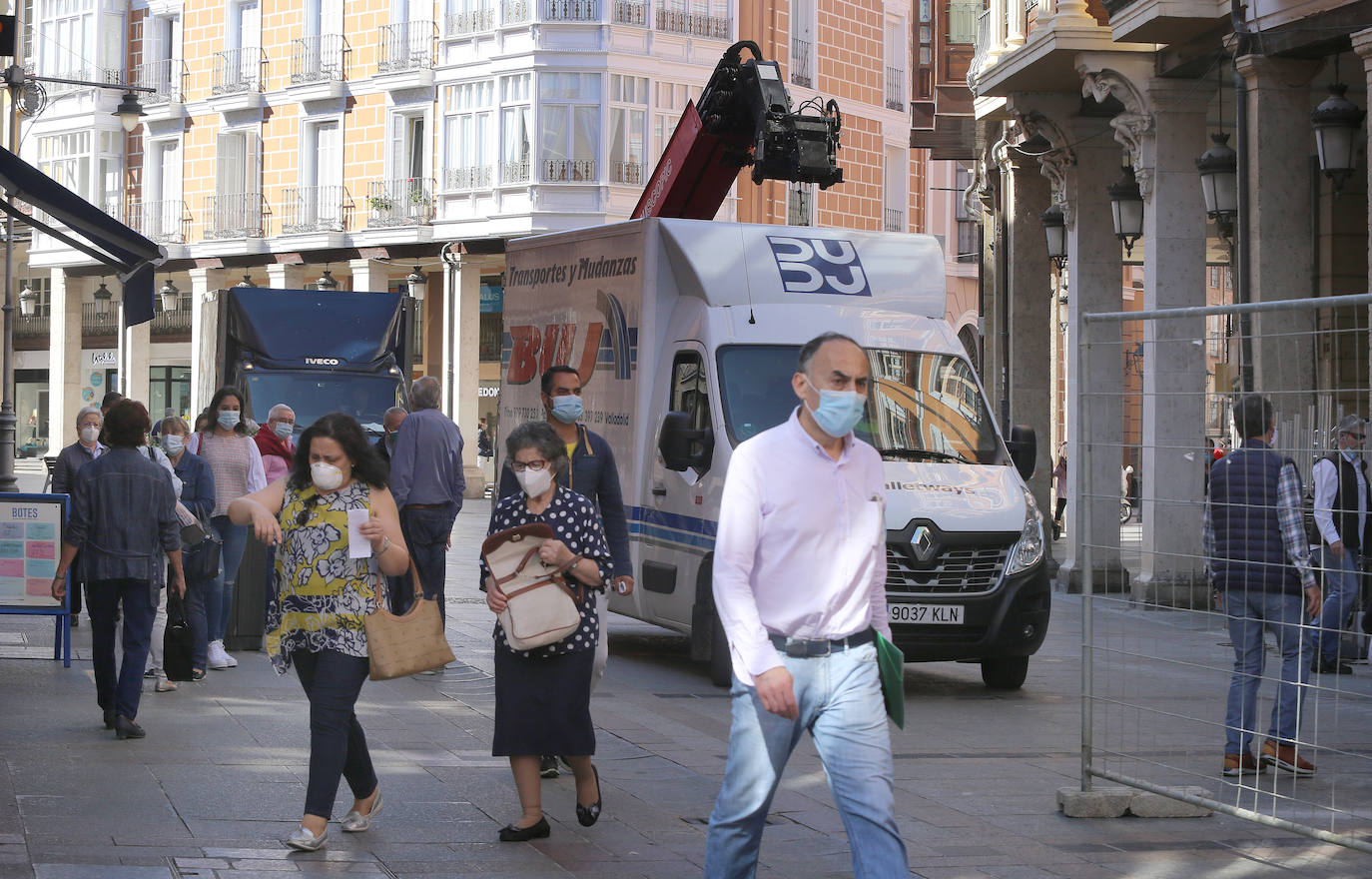 Palencia roza la imagen de normalidad en las calles. 