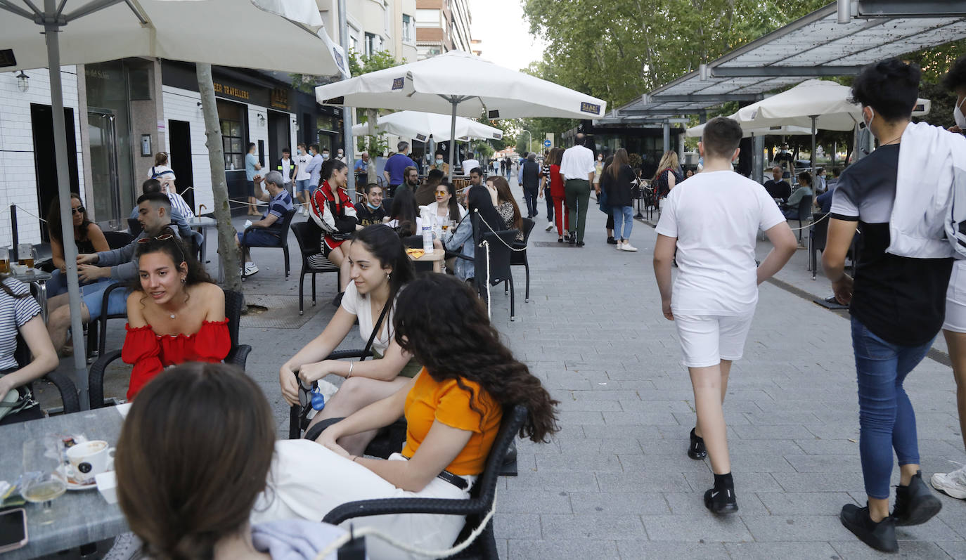 El parque del Salón de Palencia vuelve a llenarse por las tardes. 