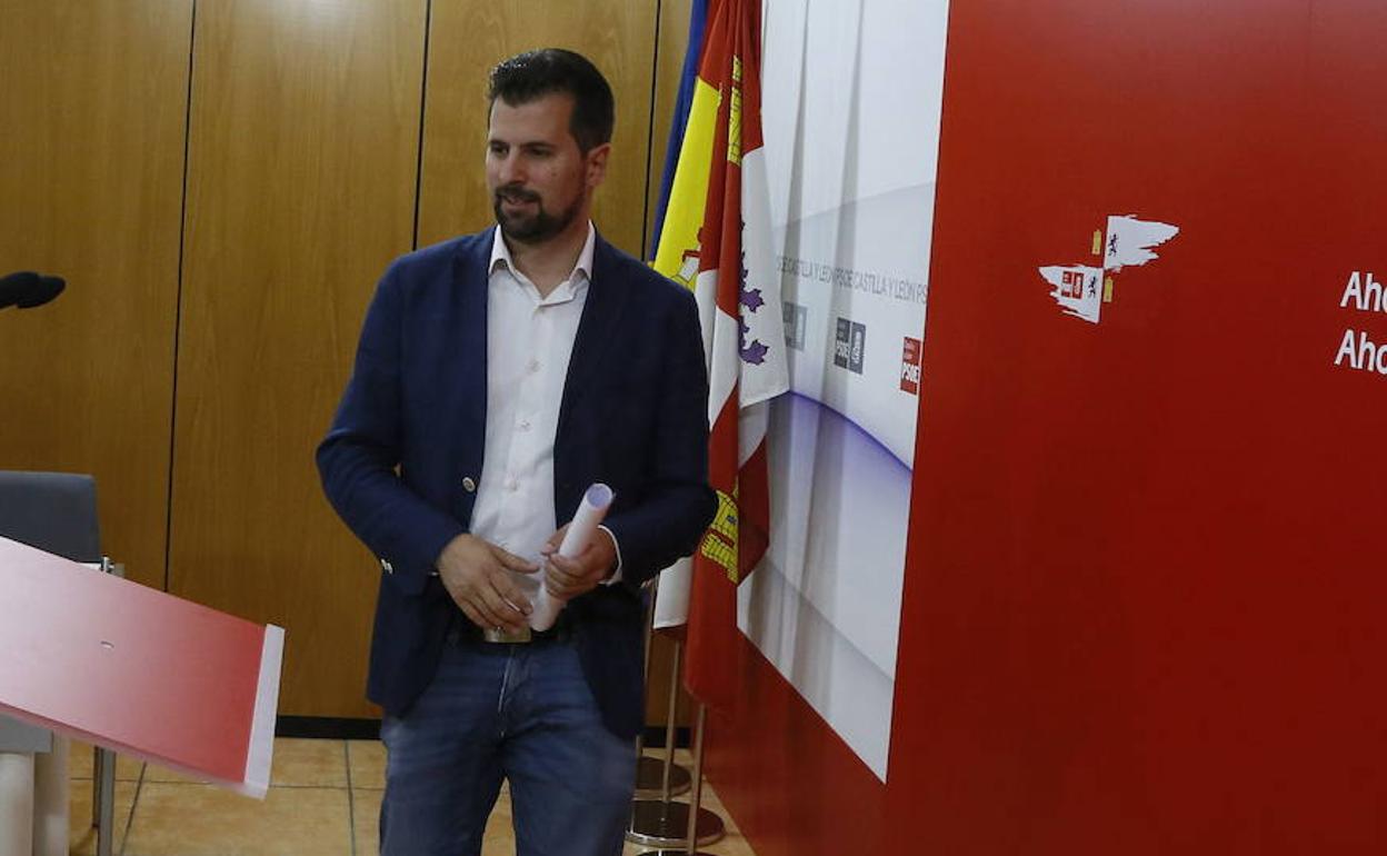 Luis Tudanca, secretario general del PSOE de Castilla y León. 