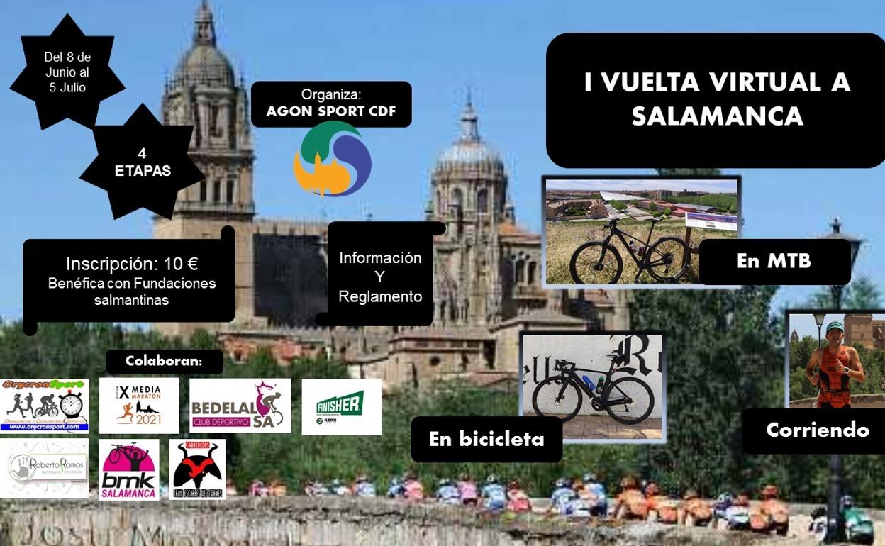 Lanzan la I Vuelta Virtual a Salamanca en triple versión para corredores y ciclistas 