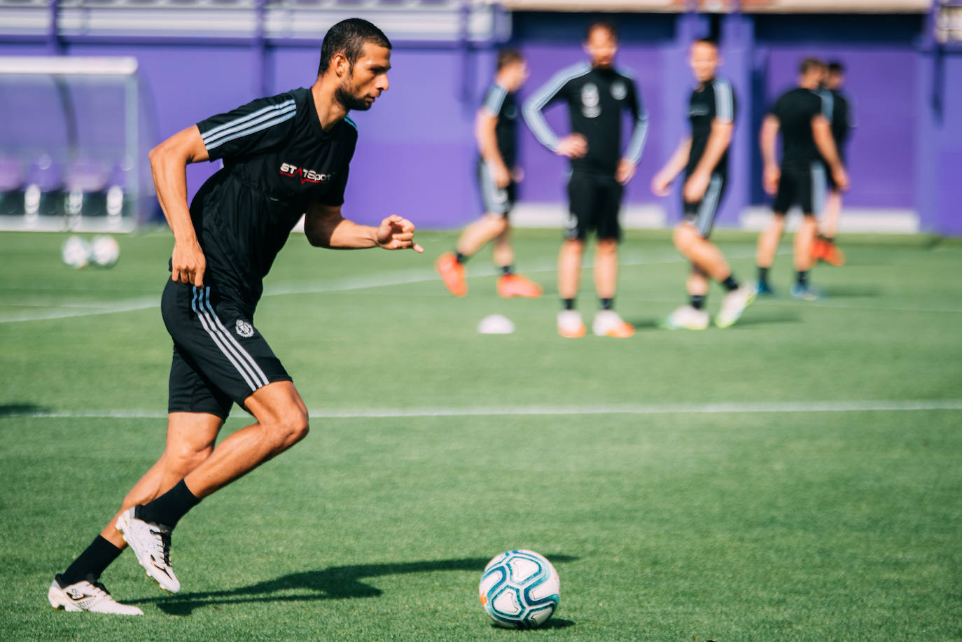 Los jugadores del Pucela siguen con su preparación para retomar la competición liguera. 