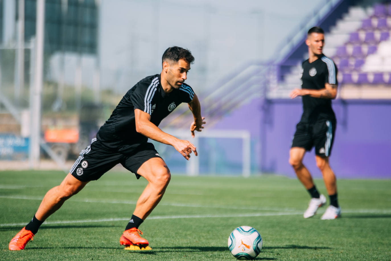 Los jugadores del Pucela siguen con su preparación para retomar la competición liguera. 