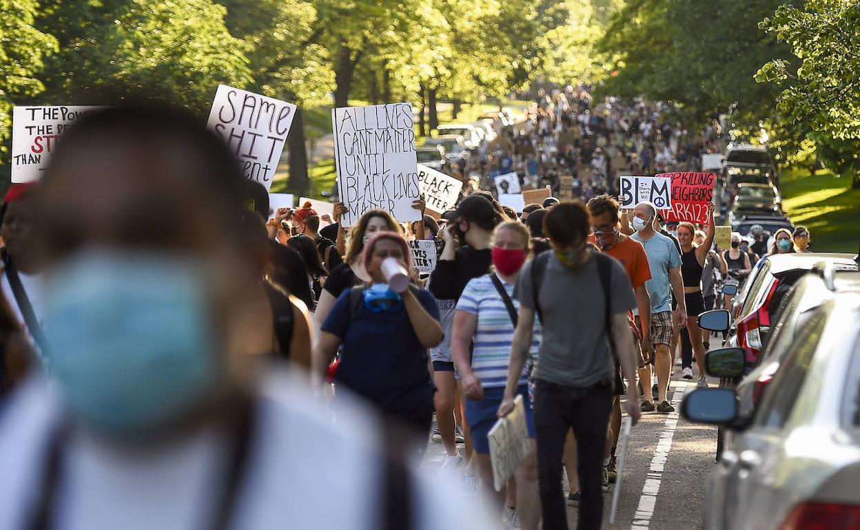 Marcha en Minneapolis.