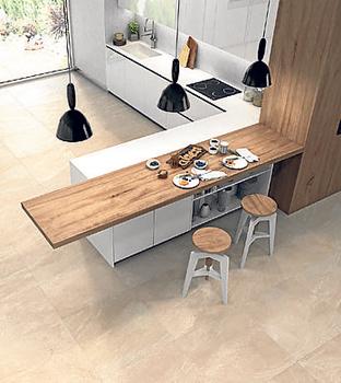 Imagen secundaria 2 - Baño y cocina montadas por Expocerámica. 