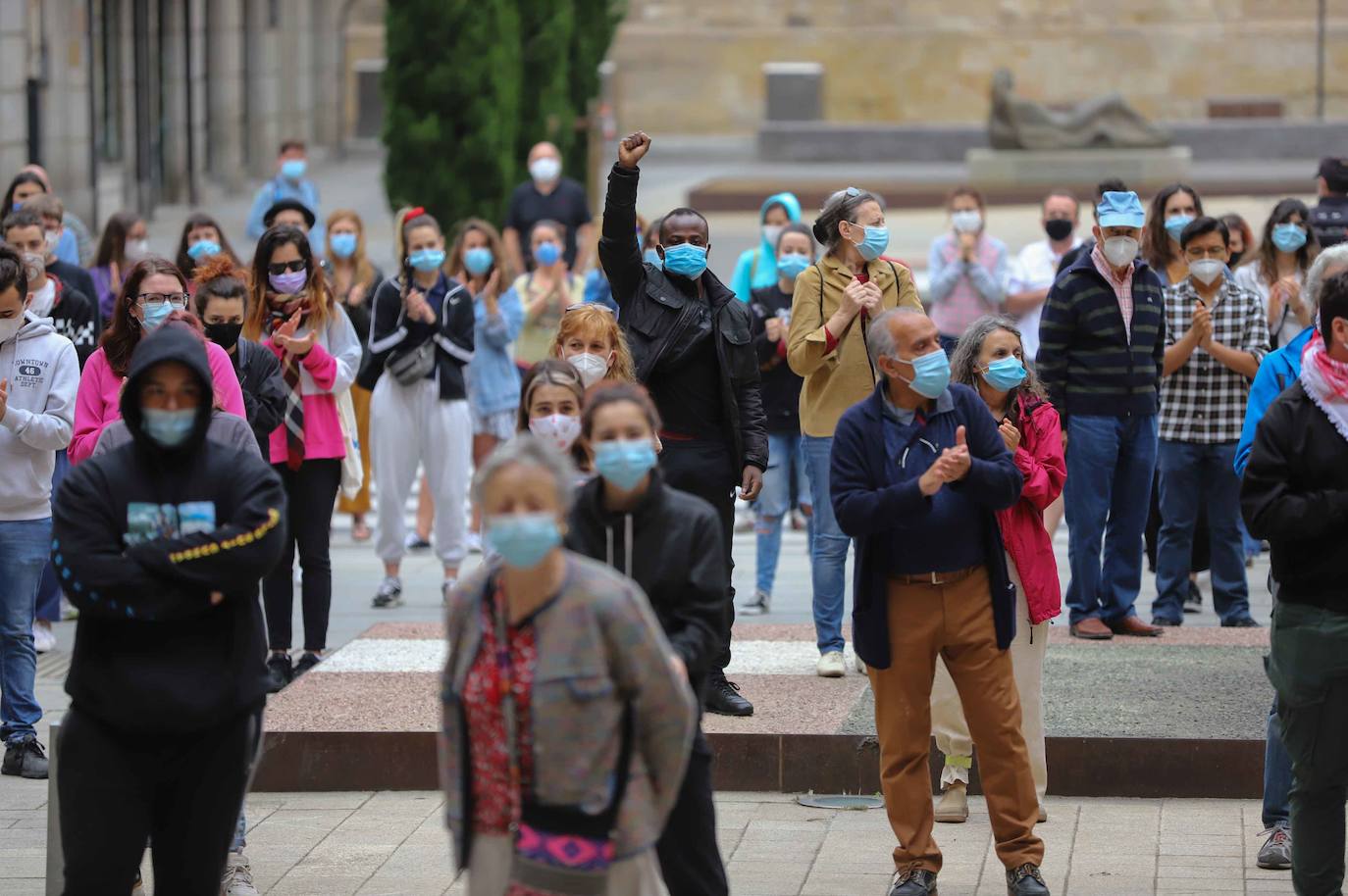 Fotos: Manifestación contra el racismo en Salamanca
