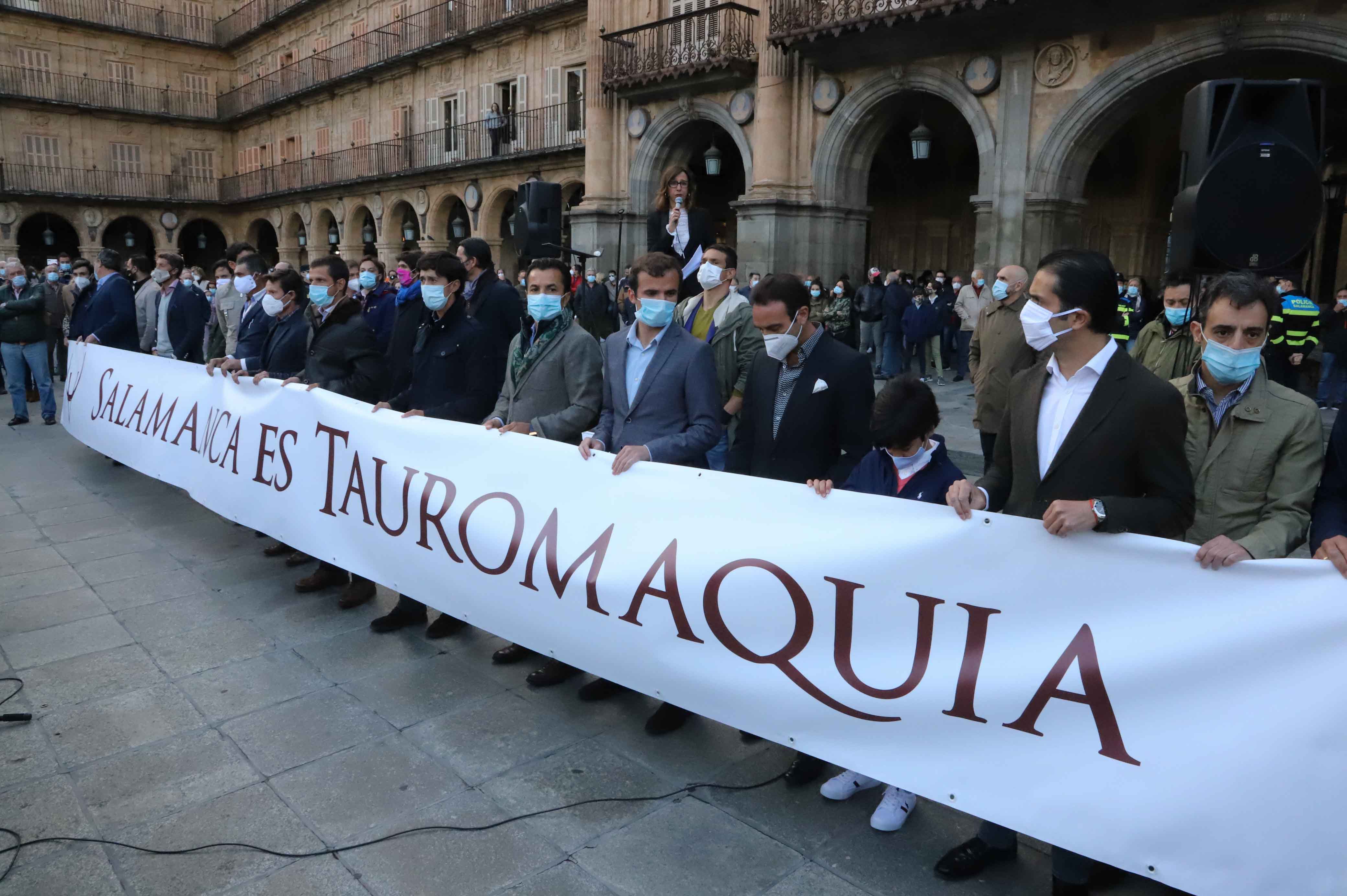 Fotos: El mundo del toro se reivindica en la Plaza Mayor de Salamanca