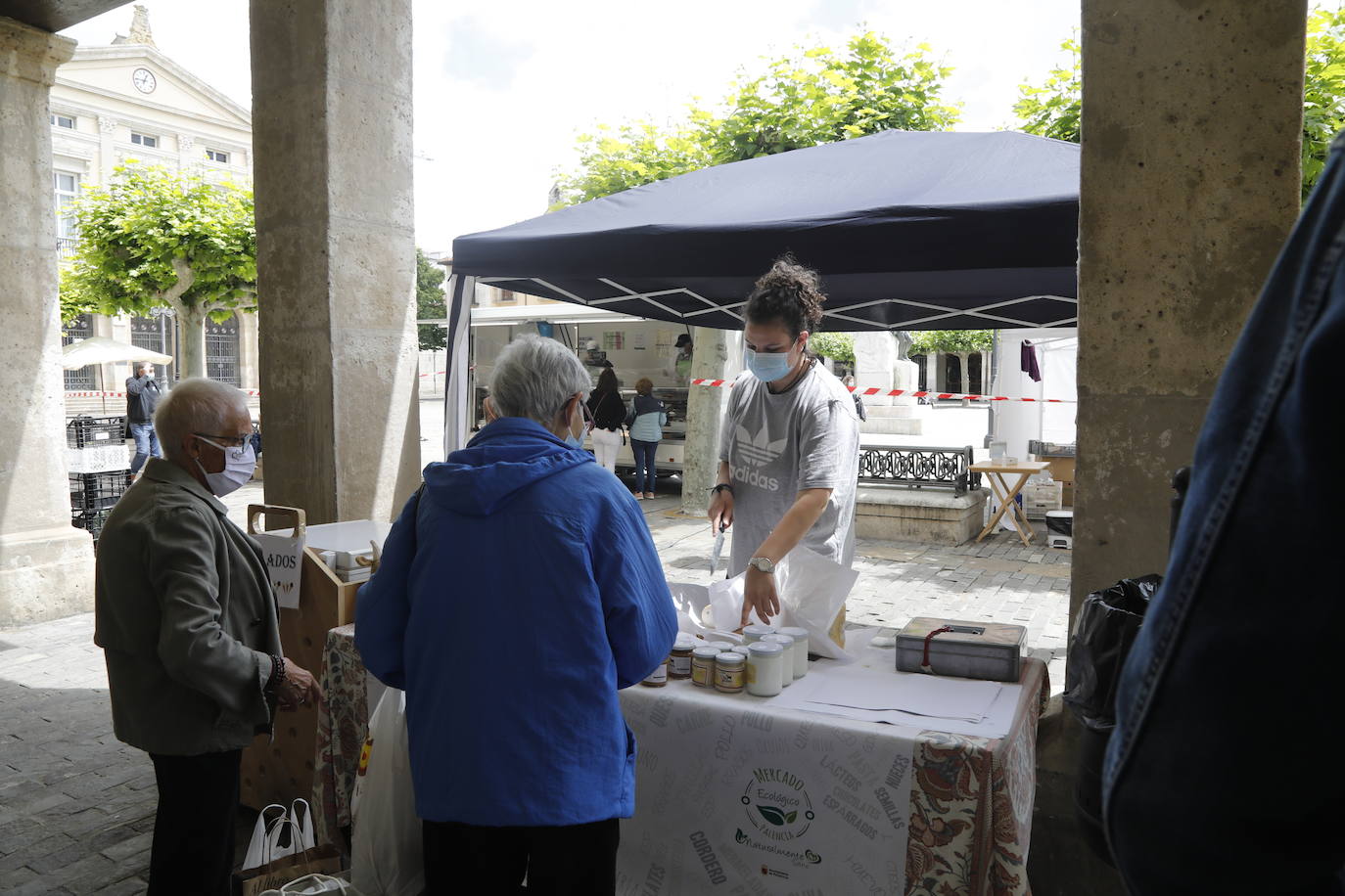 Fotos: El mercado ecológico de Palencia vuelve a la Plaza Mayor